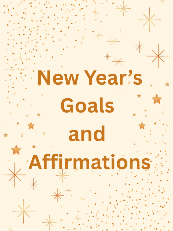 Gold Brown Simple Happy New Year Poster